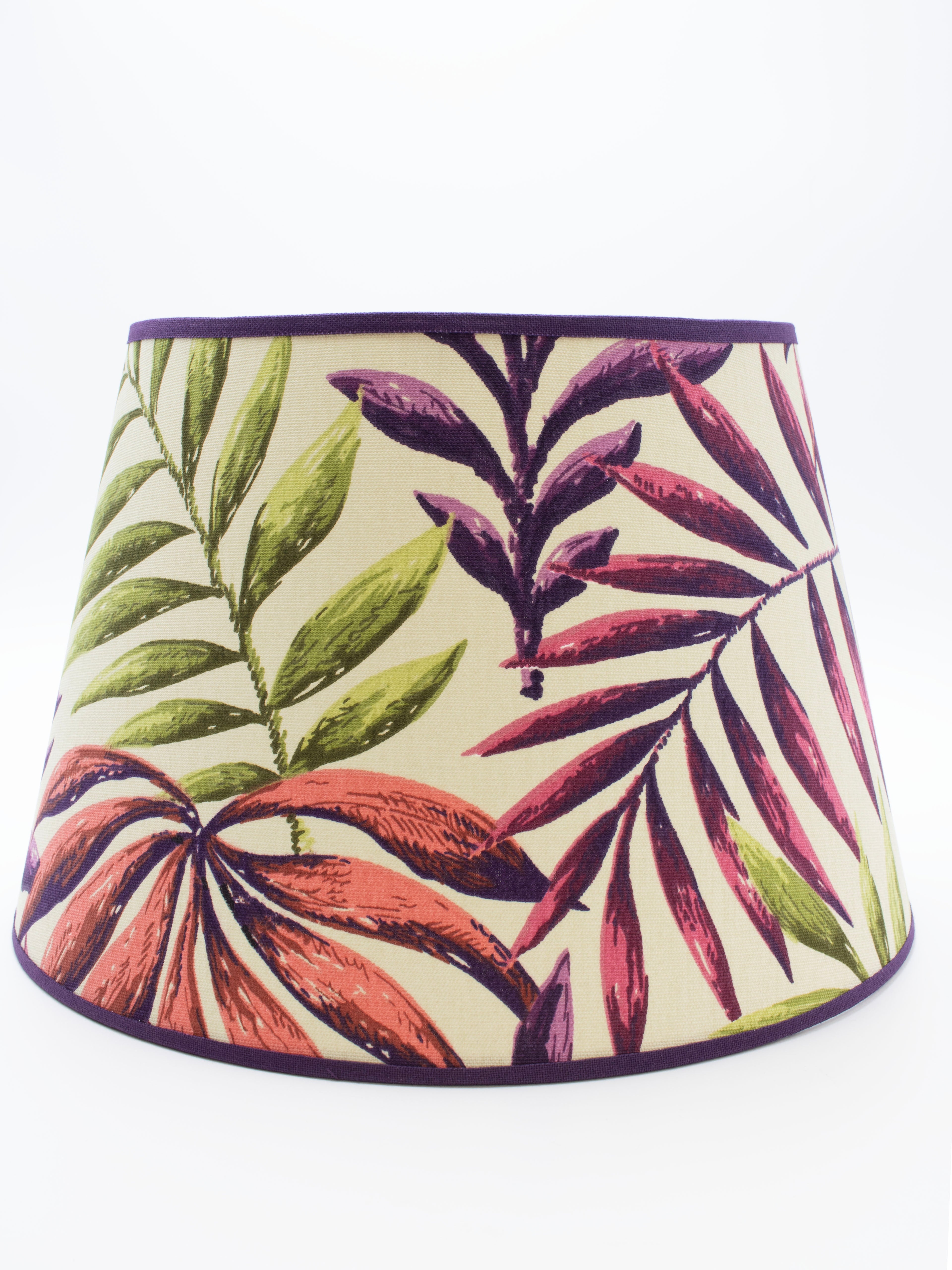 14" Spanish Drum Purple Palm Leaf