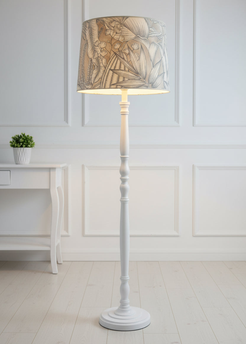 English Drum -  Taupe Jungle Leaf