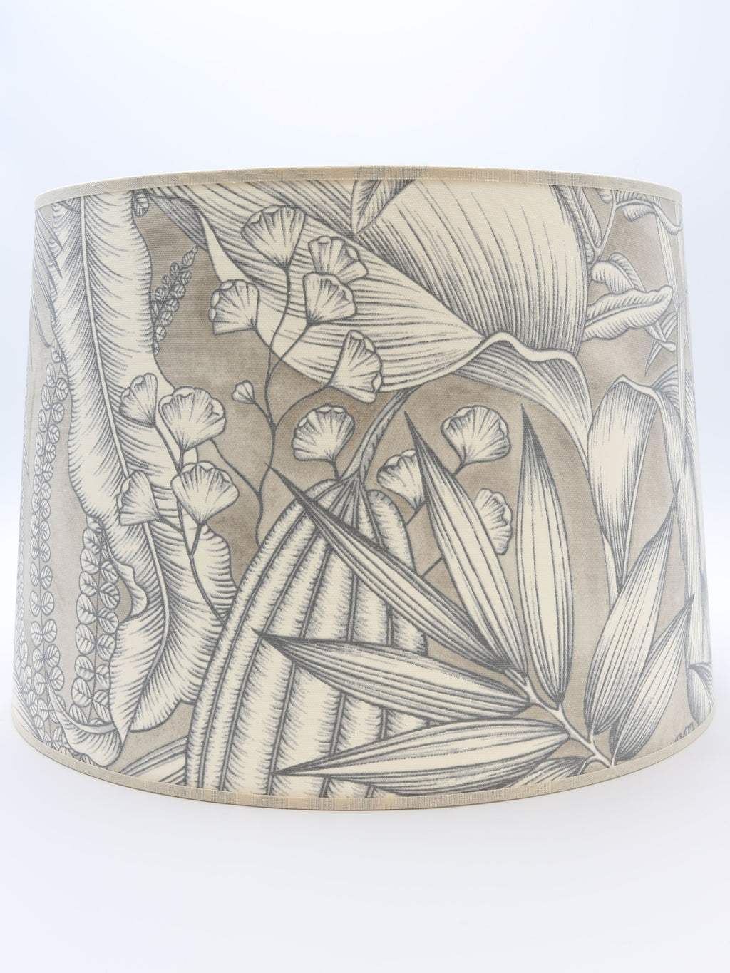 English Drum -  Taupe Jungle Leaf