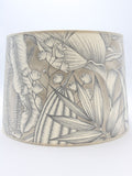 English Drum -  Taupe Jungle Leaf
