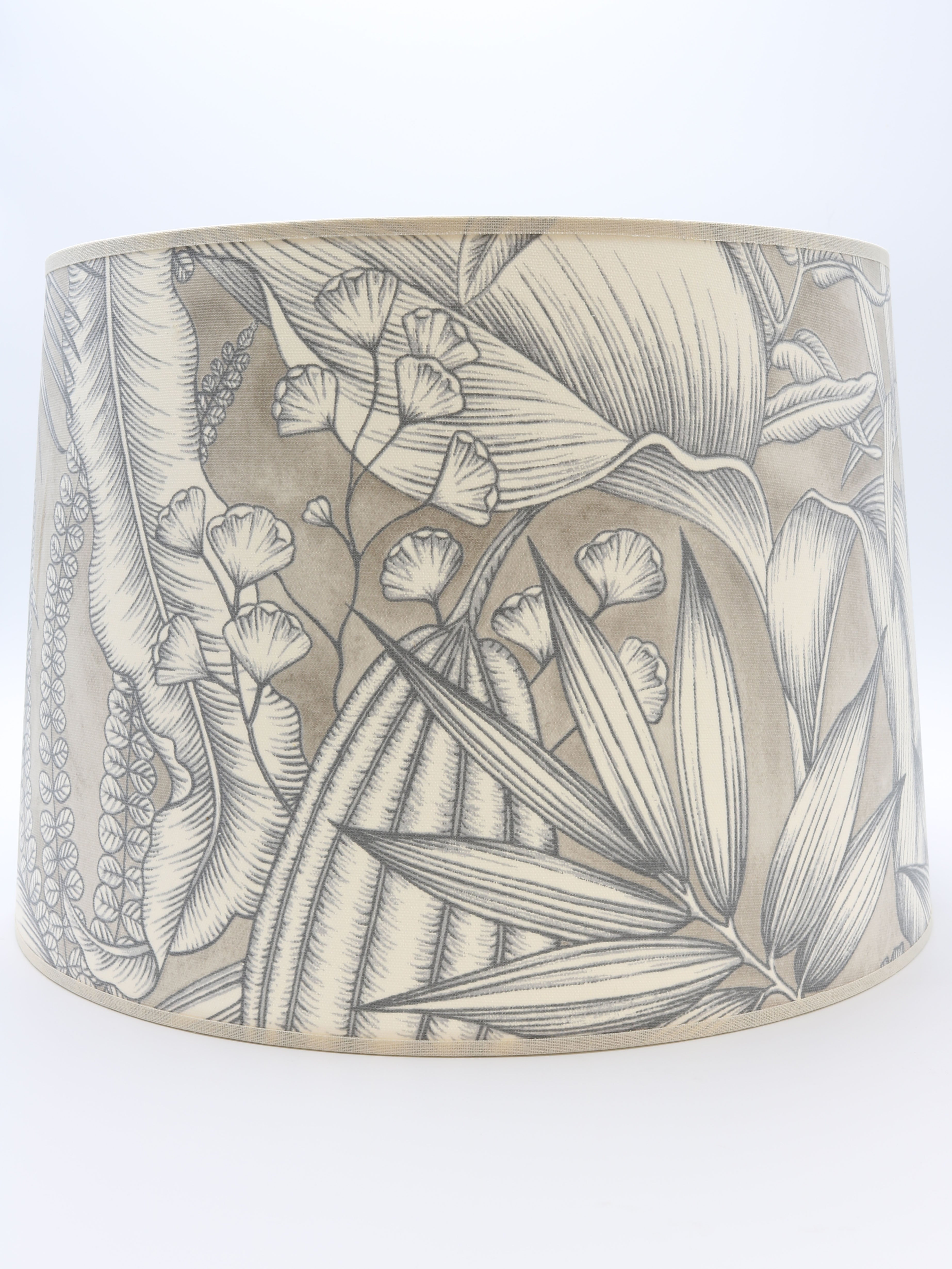 English Drum -  Taupe Jungle Leaf