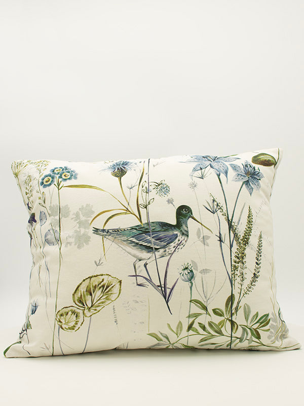 Cushion 18" x 14" Blue Waterbirds