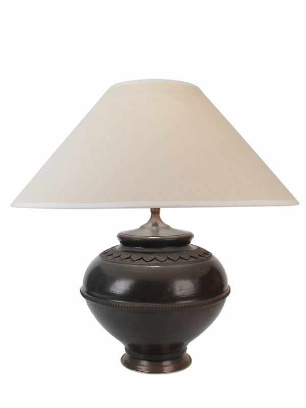 Water Pot Lamp Medium Earth Black