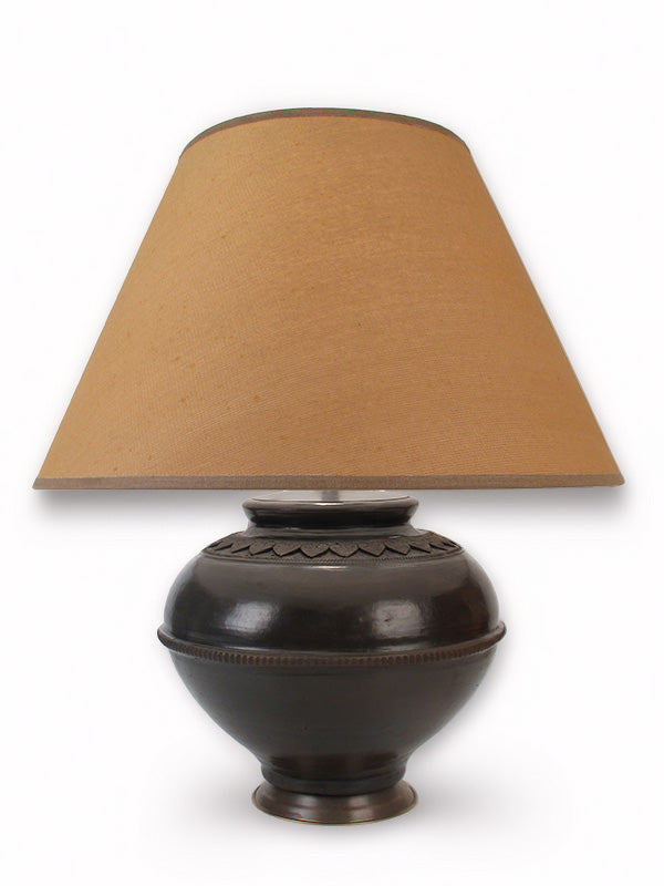 Water Pot Lamp Medium Earth Black
