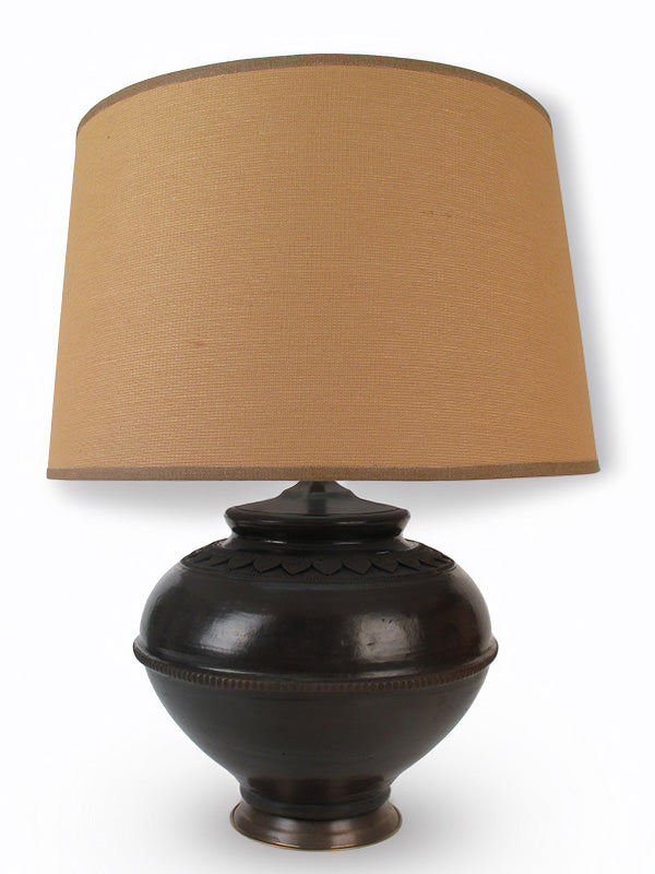 Water Pot Lamp Medium Earth Black