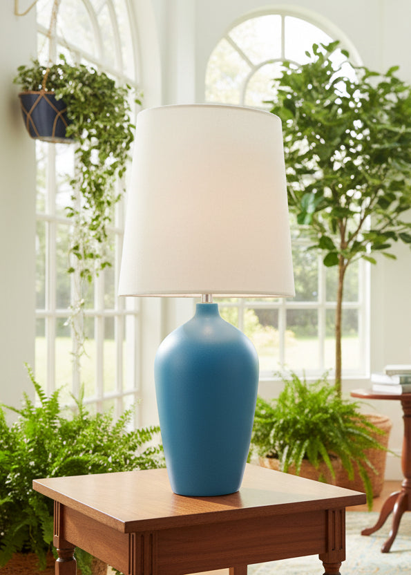 Bottle Lamp Aqua