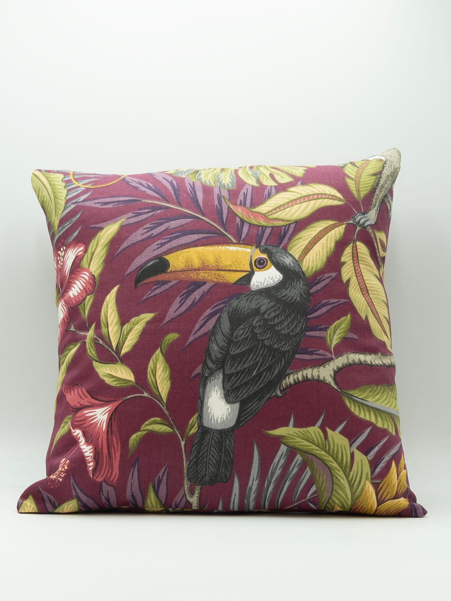 14" Cushion Burgundy Tocan