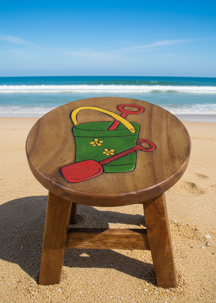 Children's Stool - Bucket and Spade