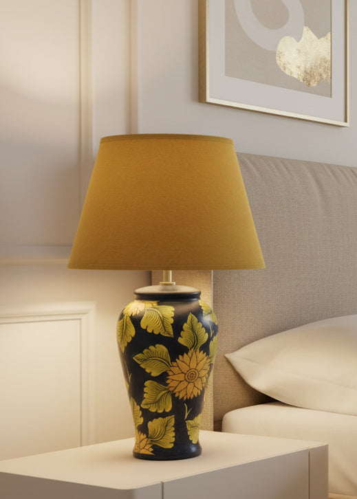 Blue Sunflower Bedside Lamp