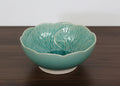 Cabbage Leaf Bowl Turquoise