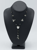 Clear Heart Bead Necklace