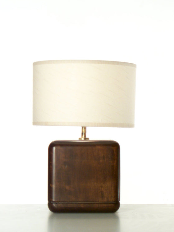 Wooden Cube Lamp