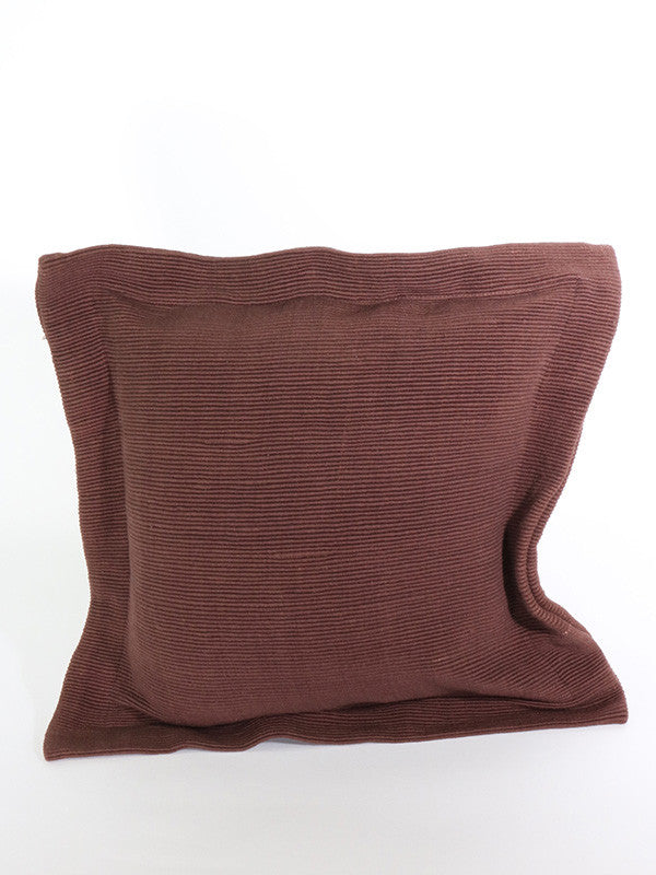 Brown Cotton Cushion