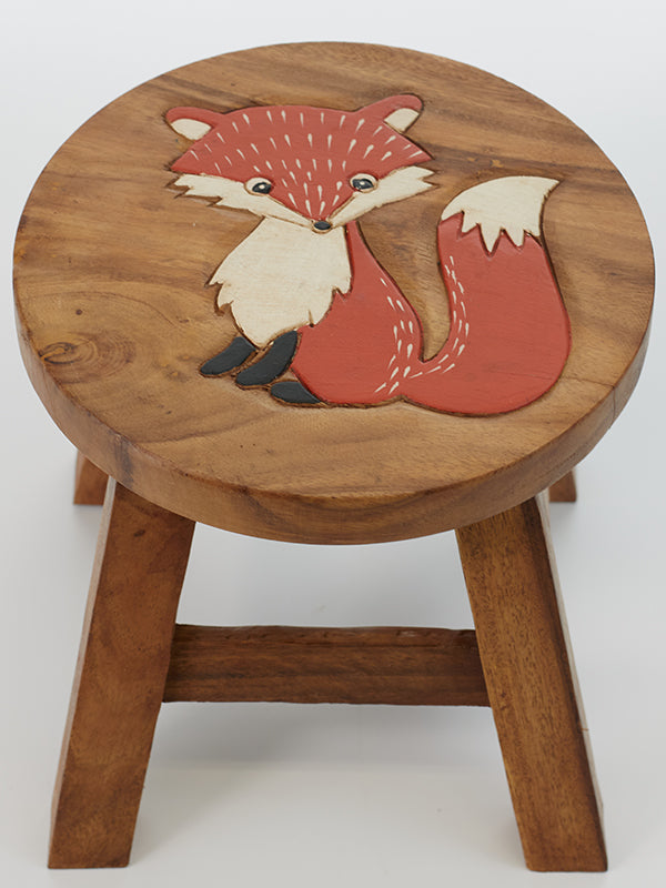 Step Stool, Fox Step Stool, Kids Stool, Fox Stool, Woodland