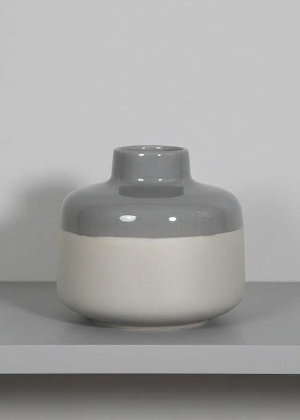 Grey Two Tone Vase