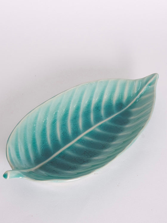 Leaf Shape Plate - Green