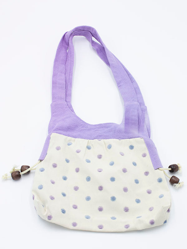 Pretty Purple Dotty Handbag