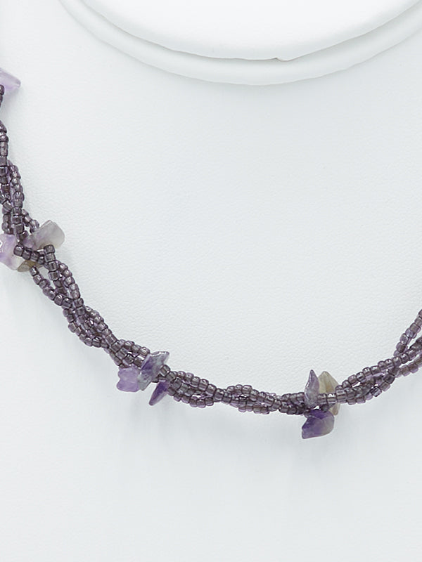 Purple Stone Necklace