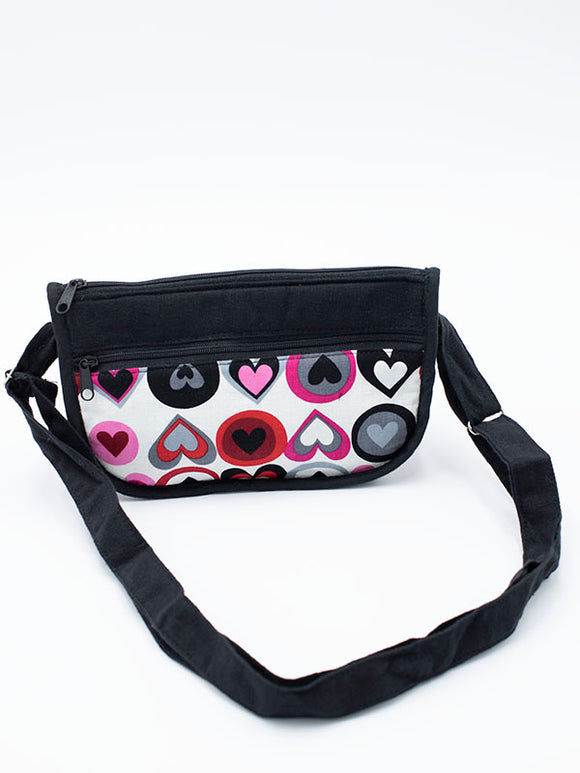 Small Bag with Big Hearts Pattern