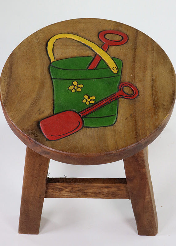Children's Stool - Bucket and Spade