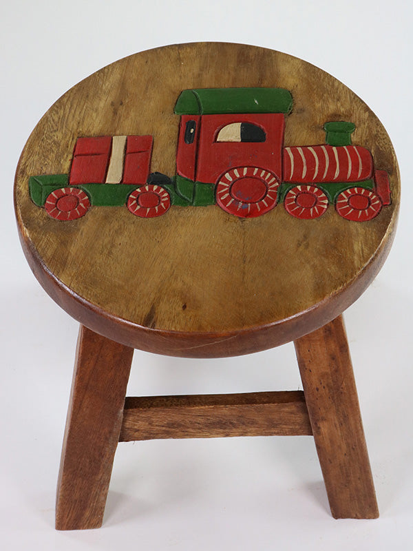 Children's Stool - Red Train