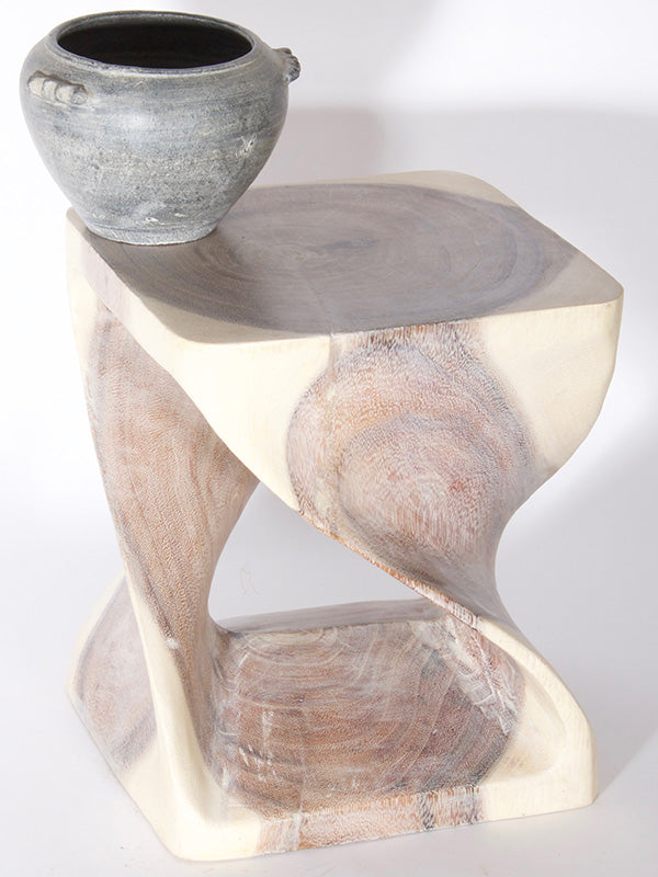 12" Twist Table - Limewash